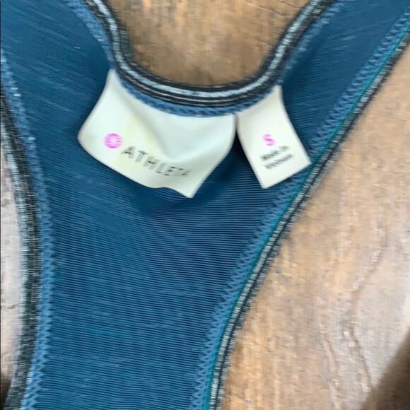 Athleta Royal Pigeon Tank In Teal - Picture 3 of 5